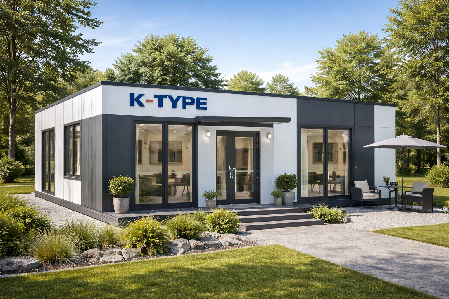 Modern K-Type modular office building